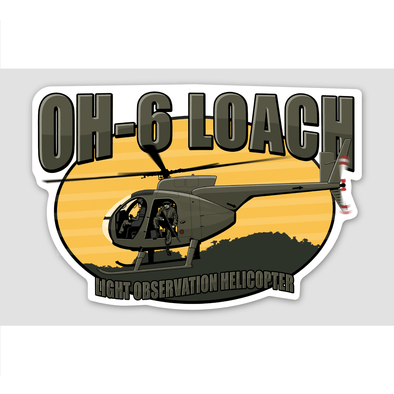 OH-6 "LOACH" Sticker - Mach 5