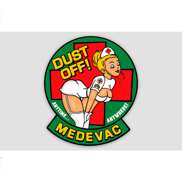 MEDEVAC 'DUST OFF' Sticker - Mach 5