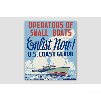 ENLIST NOW US COAST GUARD Sticker