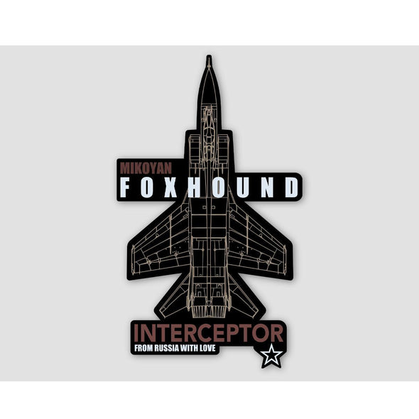 MIG-31 FOXHOUND Sticker. - Mach 5