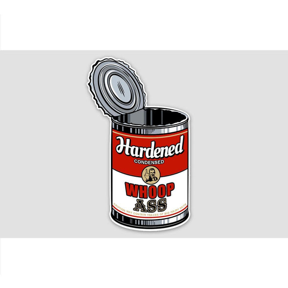 CAN OF WHOOP ASS Sticker - Mach 5