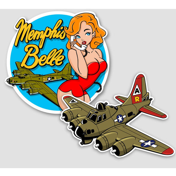 MEMPHIS BELLE & B-17 Sticker Pack - Mach 5