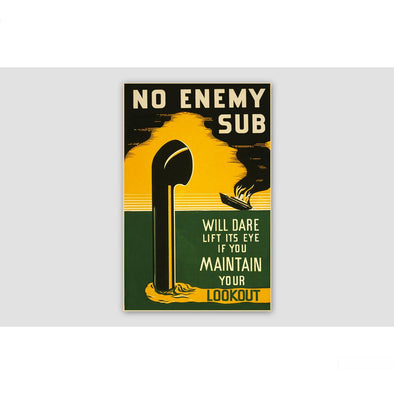 NO ENEMY SUB Sticker