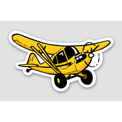 PIPER CUB BIG WHEELS Sticker