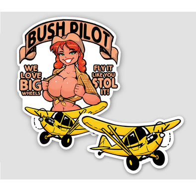 BUSH PILOT 'WE LOVE BIG WHEELS' Sticker Pack