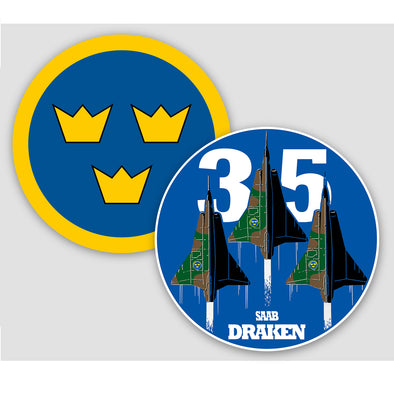 SAAB 35 DRAKEN Sticker Pack