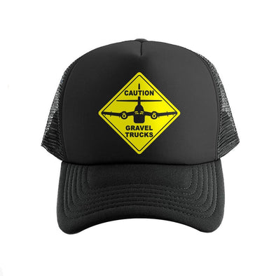 CAUTION GRAVEL TRUCKS Trucker Cap - Mach 5