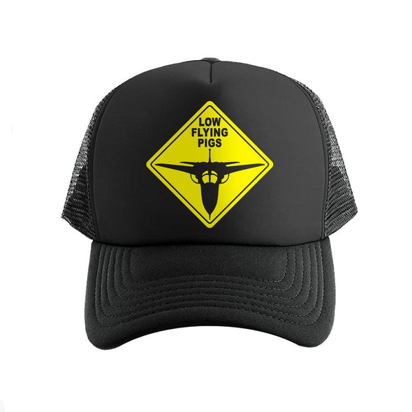 CAUTION LOW FLYING PIGS Trucker Cap - Mach 5