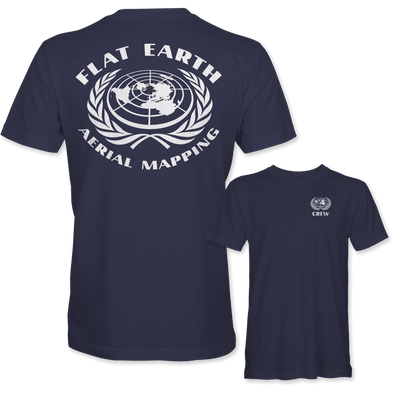 FLAT EARTH AERIAL MAPPING CREW T-Shirt - Mach 5