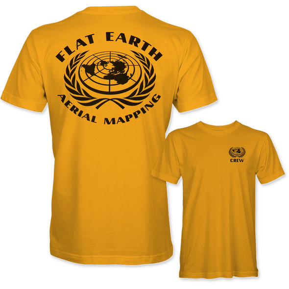 FLAT EARTH AERIAL MAPPING CREW T-Shirt - Mach 5