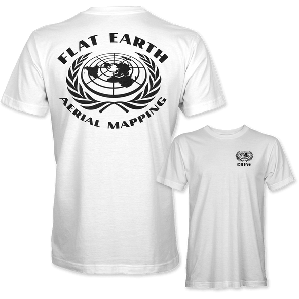 FLAT EARTH AERIAL MAPPING CREW T-Shirt - Mach 5