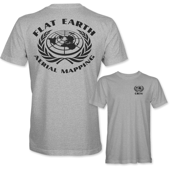 FLAT EARTH AERIAL MAPPING CREW T-Shirt - Mach 5