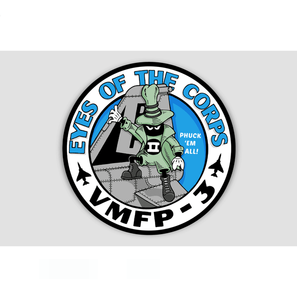 VMFP-3 PHANTOM 'EYES OF THE CORP' Sticker