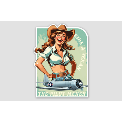 T-6 'RIDE A TEXAN' Sticker