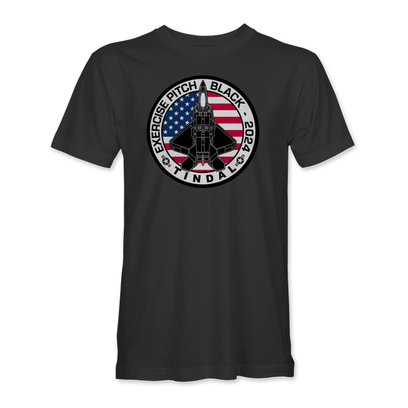 USAF F-22 RAPTOR PITCH BLACK 2024 T-Shirt