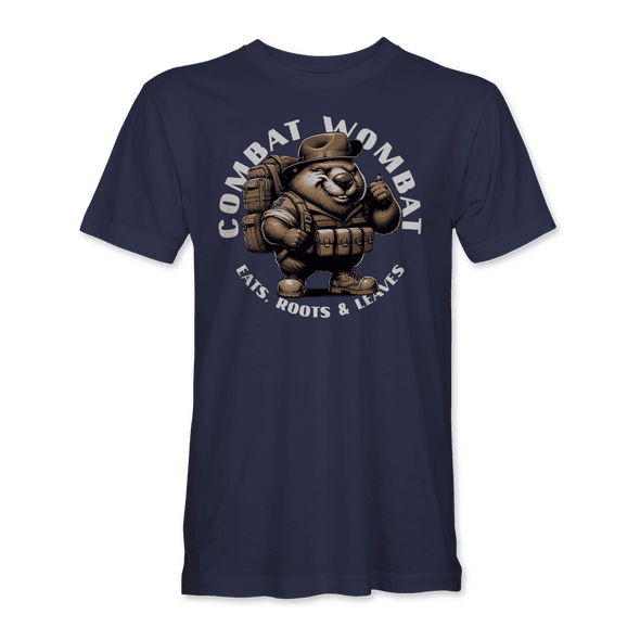 COMBAT WOMBAT 'EATS, ROOTS & LEAVES' T-Shirt (Copy)