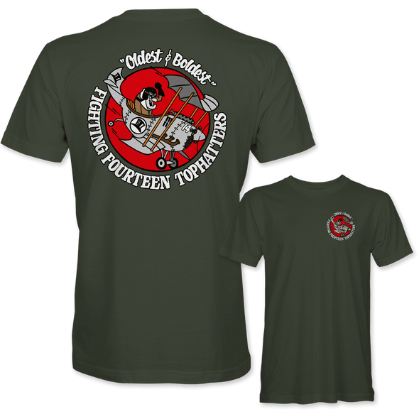 FIGHTING FOURTEEN 'TOPHATTERS' T-shirt