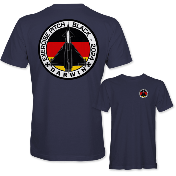 GERMAN AIR FORCE TYPHOON PITCH BLACK 2024 T-Shirt