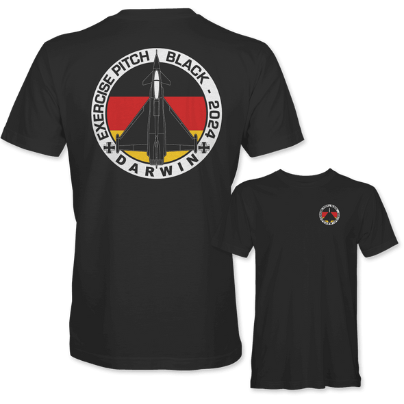 GERMAN AIR FORCE TYPHOON PITCH BLACK 2024 T-Shirt