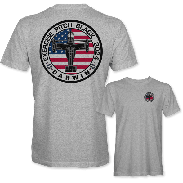 USMC MV-22 OSPREY PITCH BLACK 2024 T-Shirt
