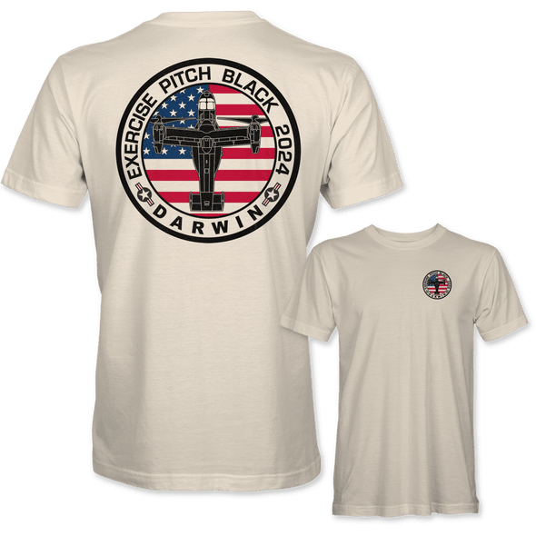 USMC MV-22 OSPREY PITCH BLACK 2024 T-Shirt