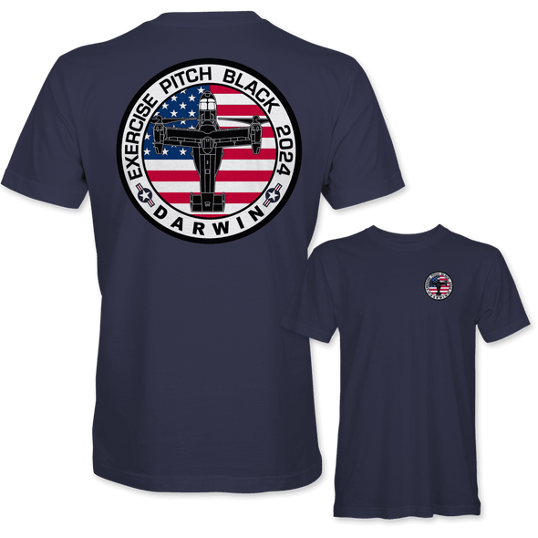 USMC MV-22 OSPREY PITCH BLACK 2024 T-Shirt