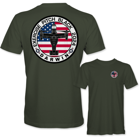 USMC MV-22 OSPREY PITCH BLACK 2024 T-Shirt