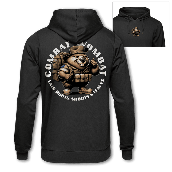 COMBAT WOMBAT 'EATS, ROOTS, SHOOTS & LEAVES' Hoodie