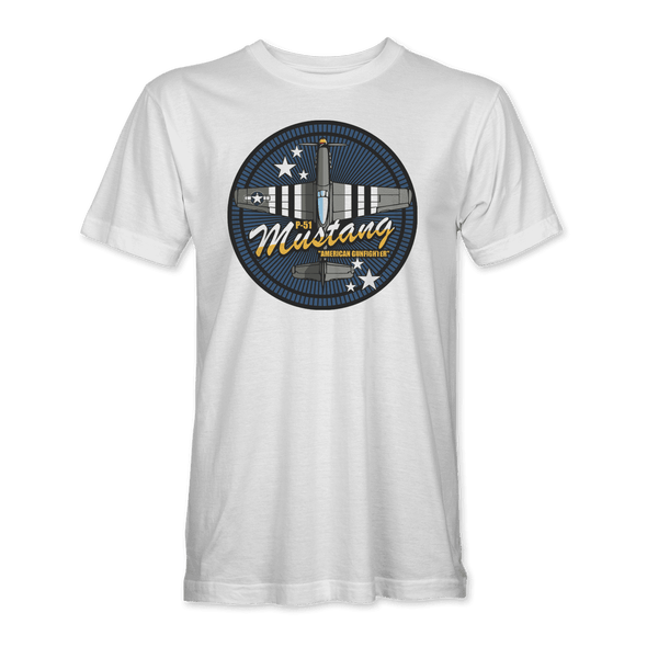 P-51 MUSTANG 'AMERICAN GUNFIGHTER' T-Shirt - Mach 5