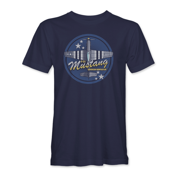 P-51 MUSTANG 'AMERICAN GUNFIGHTER' T-Shirt - Mach 5