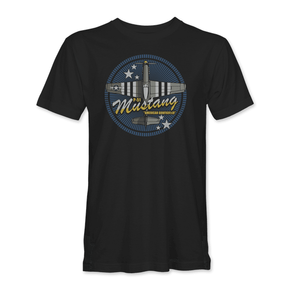 P-51 MUSTANG 'AMERICAN GUNFIGHTER' T-Shirt - Mach 5