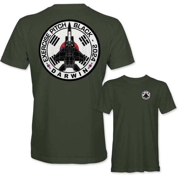 REPUBLIC OF KOREA AIR FORCE F-15 EAGLE PITCH BLACK 2024 T-Shirt