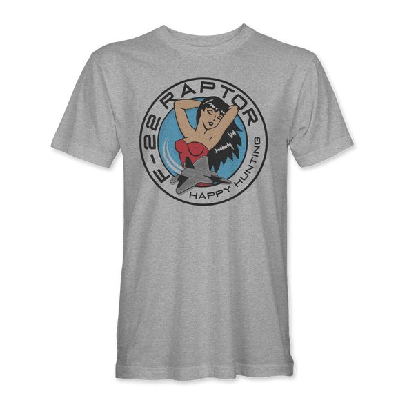 F-22 'HAPPY HUNTING' T-Shirt - Mach 5