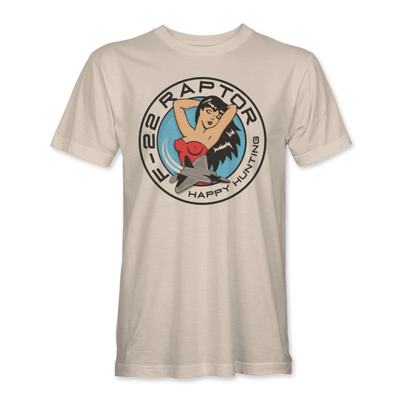 F-22 'HAPPY HUNTING' T-Shirt - Mach 5