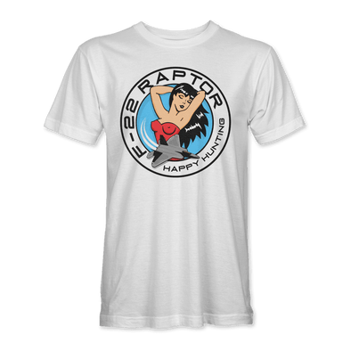 F-22 'HAPPY HUNTING' T-Shirt - Mach 5