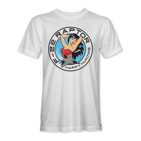 F-22 'HAPPY HUNTING' T-Shirt - Mach 5