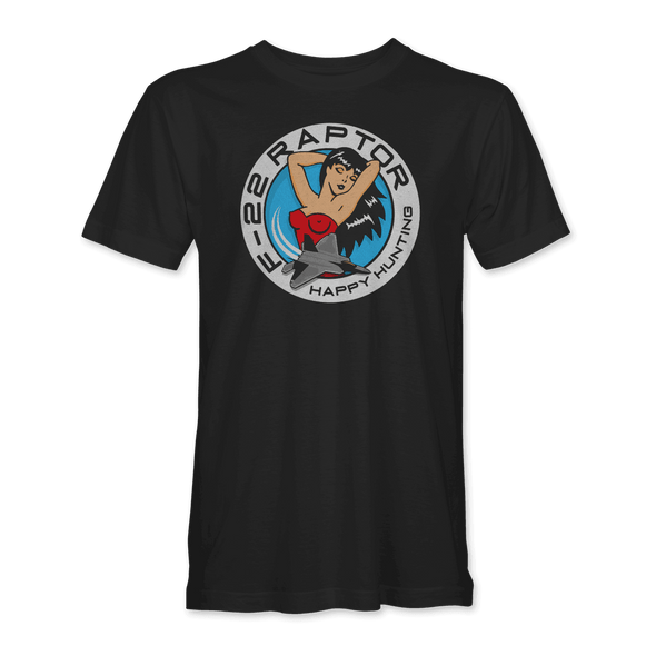 F-22 'HAPPY HUNTING' T-Shirt - Mach 5