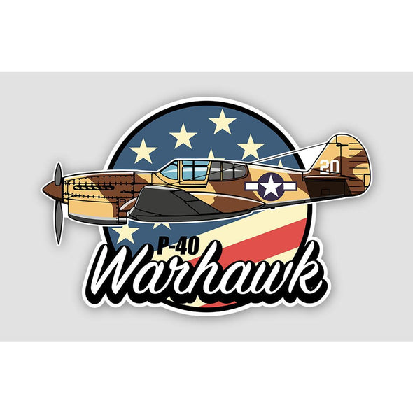 P-40 WARHAWK Sticker - Mach 5