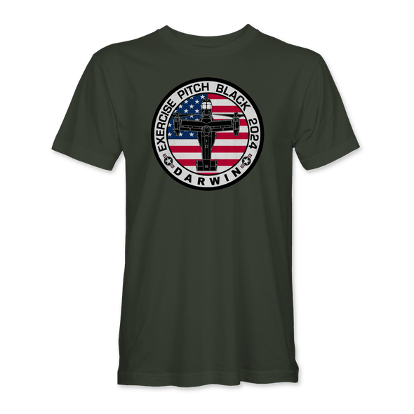 USMC MV-22 OSPREY PITCH BLACK 2024 T-Shirt