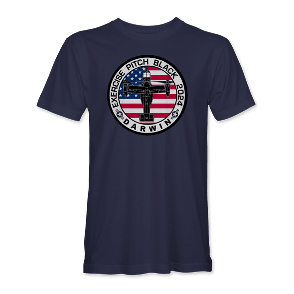 USMC MV-22 OSPREY PITCH BLACK 2024 T-Shirt