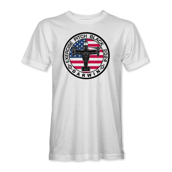 USMC MV-22 OSPREY PITCH BLACK 2024 T-Shirt