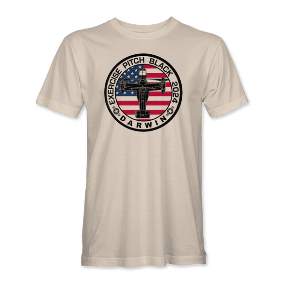USMC MV-22 OSPREY PITCH BLACK 2024 T-Shirt