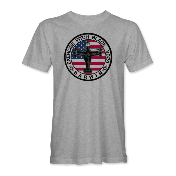 USMC MV-22 OSPREY PITCH BLACK 2024 T-Shirt
