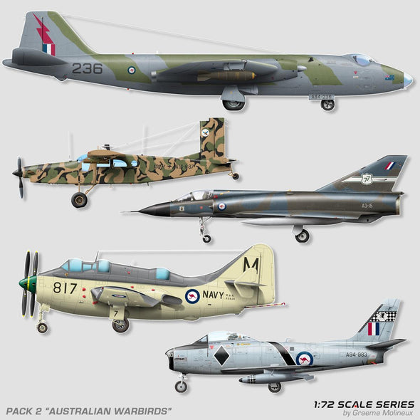 1:72 SCALE 'AUSTRALIAN WARBIRDS' Sticker Pack (PACK #2) - Mach 5