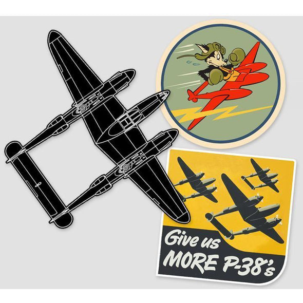 LOCKHEED P-38 LIGHTNING Sticker Pack - Mach 5
