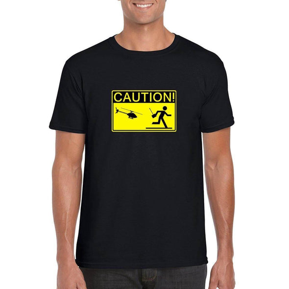 CAUTION! HELICOPTER PILOT T-Shirt - Mach 5