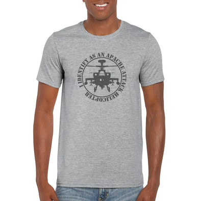 I IDENTIFY AS AN APACHE ATTACK HELICOPTER T-Shirt - Mach 5