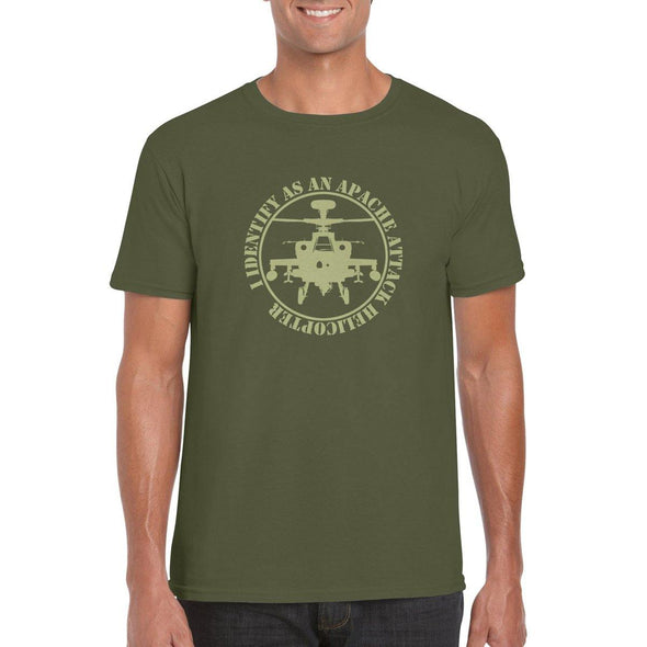 I IDENTIFY AS AN APACHE ATTACK HELICOPTER T-Shirt - Mach 5