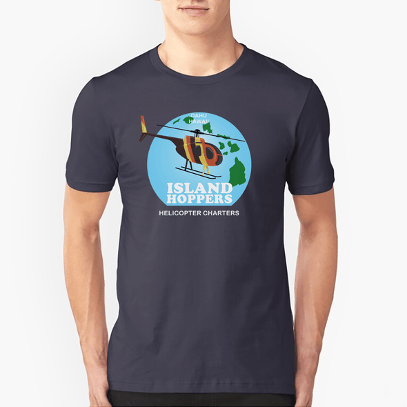 MD 500 ISLAND HOPPERS HELICOPTER CHARTER T-Shirt - Mach 5
