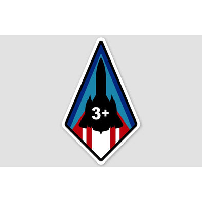 SR-71 '3 PLUS' Sticker - Mach 5